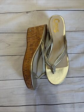 Circus cork wedge sandals